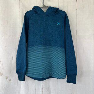 Hurley Pullover Hoodie Youth Size 7 Nike Dri-Fit Boys 2 Toned Blue Kids